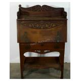 Fall front desk, interesting hardware, damage as