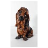 Wooden dog statue, 10"
