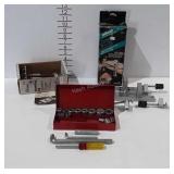 Tools, doweling jig, dowel pro kit, and socket