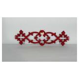 Heavy cast metal wall hanging. Can hang