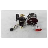 Fishing reels, includes Penn Peer reel and