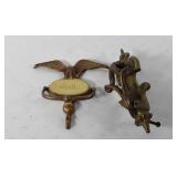 Two brass door knockers