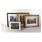 Wall art, three Anna Chrasta prints, all