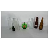 Bottles: all but one are embossed. Names on