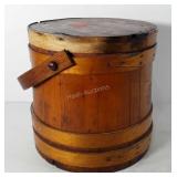 Wooden sugar bucket, 12" x 12"