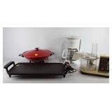 Kithenwares, includes electric wok, Presto