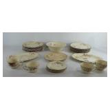 Homer Laughlin Virginia Rose china, some with