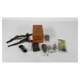 Cigar box with elastic boot bands, shoestrings,