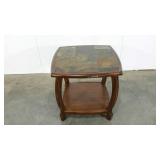 Stone-look accent table, 26 x 26 x 25, seller