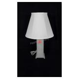 Vintage Opalescent glass base lamp. Shade has