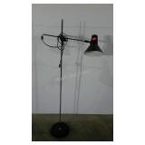 Modern adjustable bridge style floor lamp.