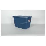 10 gallon Sterlite storage tote with lid.