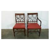 Two chairs, Captains chair and side chair, d