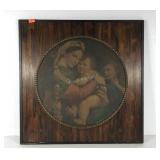 Madonna della Seggiola early print on board with
