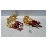 Two pairs of jumper cables
