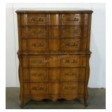 Huntley chest on chest dresser, 6 drawers, 19 x