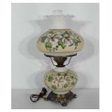 Electric Hurricane lamp. Measures 20" tall.