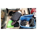 Skid lot, pots & pans, electronics. Clothing,