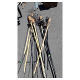 Tiki Torch Holders, Bamboo and metal, 16 total