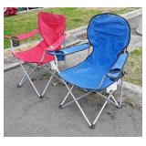 Two Folding Camping Chairs, used still usable