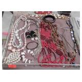 Beaded necklaces,  earrings,  bracelets