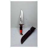 11 inch Buck knife with leather sheath