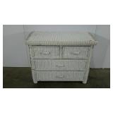 Wicker dresser, 19 x 39 x 31