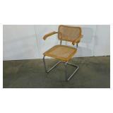 Marcel Breuer Cesca Chair, cantilevered, caning