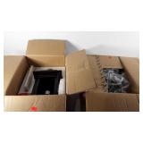 Two Franklin iron works wall hanging lanterns,