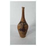 Face jug, artist signed, 12"