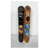 Wooden souvenirs from Australia,  hand painted.