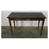 Table desk with pullout keyboard shelf, 22 x 47 x