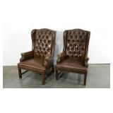 Matching vinyl arm chairs, damage as shown