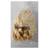 Rubber gloves, 10-10.5, made in malaysia, in bag