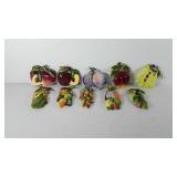 Ceramic wall hanging fruits and vegetables,