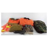 Hunting clothing, includes safety vest,