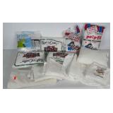 Crafting lot: pillow inserts, poly-fil, cotton