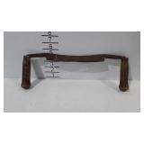 Wood handled draw knife