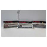 Three Lionel tractor and trailers, Lionel Gas,