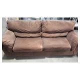 Microfiber sofa. Needs legs/feet. 8