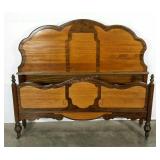 Full size head and footboard, nice two tone