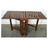 Gate  leg drop leaf table, 25 x 52 x 29 when