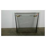 Fireplace grate, separated at bottom as shown