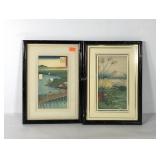 Asian style framed prints, picture of mountain