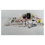 Costume jewelry, includes earrings, necklaces,