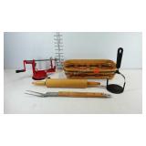 Kitchenwares, rolling pin, spiralizer, Ducane