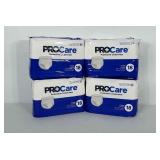 4 unopened 18 count packages of large sized adult