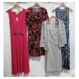 Four dresses, includes LulaRoe, Liz Lange, Sally,