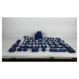 Group of 48 jewelry boxes, various sizes, some