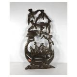 Haitian metal wall hanging, Noah